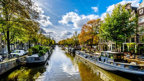 Amsterdam Severní Holandsko Nizozemsko Oct 2018 Prinsengracht Princ Canal Mostu — Stock fotografie