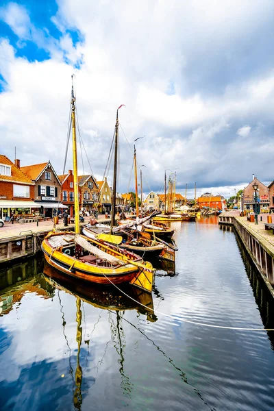 Bunschoten Spakenburg Netherlands Oct 2018 Traditional Wooden Fishing Boats Called — стоковое фото