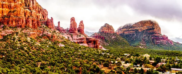 View Red Sandstone Formations Chicken Point Viewed Form Chapel Holy — Stock Photo, Image