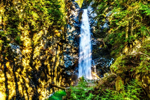 Turquoise Waters Cascade Falls Cascade Falls Regional Park Towns Mission — Stock Photo, Image