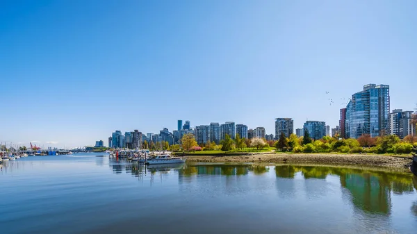 Vancouver British Columbia Kanada Május 2019 Vancouver Skyline Nézett Gyalogos — Stock Fotó