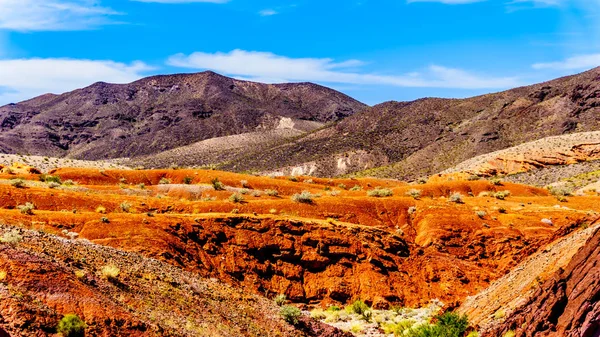 Rugged Colorful Mountains Northshore Road Sr167 Lake Mead National Recreation — Stock Photo, Image