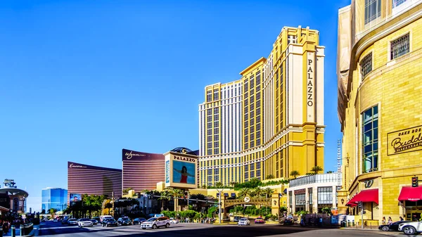 Las Vegas Nevada Usa June 2019 Resorts Casinos Busy Las — Stock Photo, Image