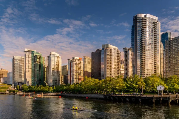Vancouver Brit Columbia Kanada 2019 Július Sunset High Rise Buildings — Stock Fotó