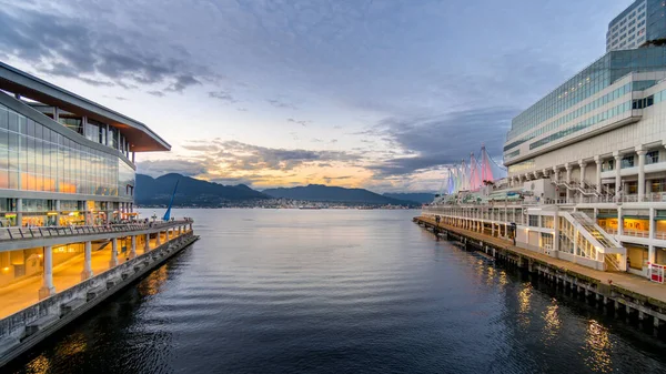 Vancouver Canada July 2020 Sunset Vancouver Harbour Seaplane Terminal Canada — Stock Photo, Image