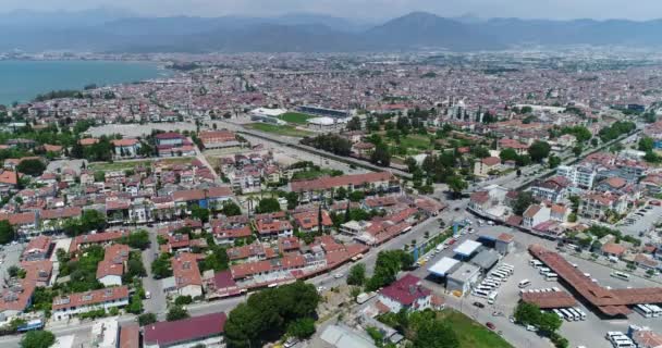 フェティエの町の空撮 トルコ — ストック動画