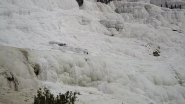 Pamukkale, Türkiye, 4 k güzel yamaçları suyla çalışıyor.