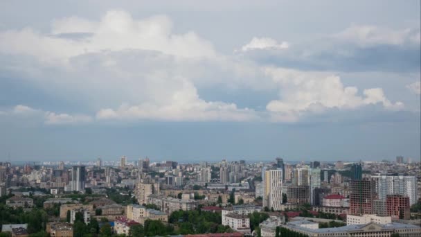 Bulutlar Zaman Atlamalı Çekim Kiev Kiev Şehri Ukrayna — Stok video