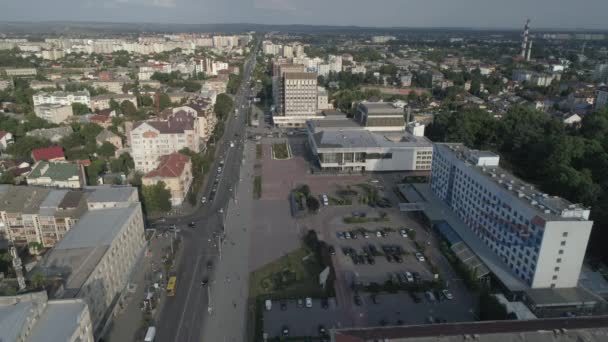 Vista Aérea Ivano Frankivsk Cidade Ucrânia — Vídeo de Stock