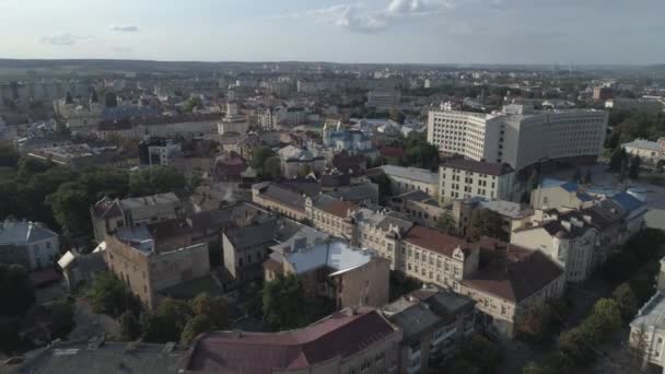 Luchtfoto Ivano Frankivsk Oekraïne — Stockvideo