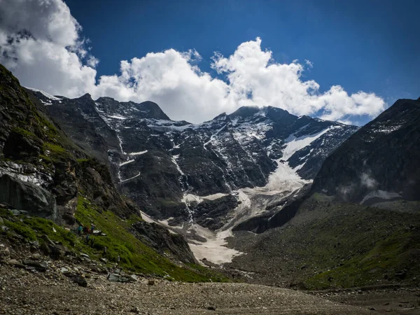 Tolle Aussicht Auf Die Gipfel Und Gletscher Der Österreichischen Alpen — Stockfoto