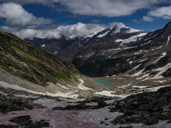 Tolle Aussicht Auf Die Gipfel Und Gletscher Der Österreichischen Alpen — Stockfoto