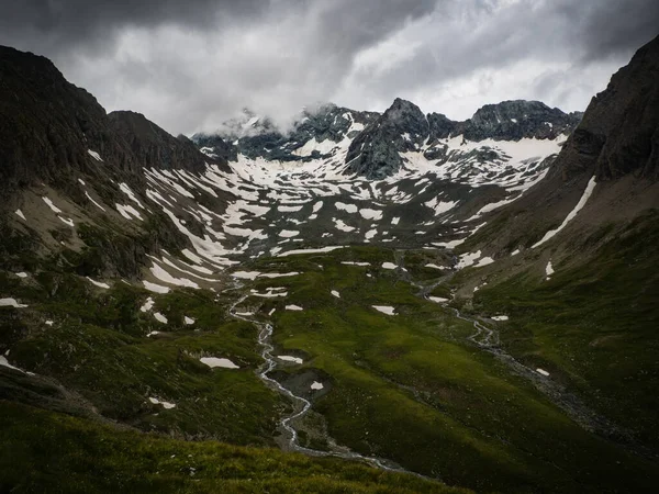 Prachtig Spectaculair Uitzicht Hoogste Berg Van Oostenrijk Grossglockner Met Zijn — Stockfoto