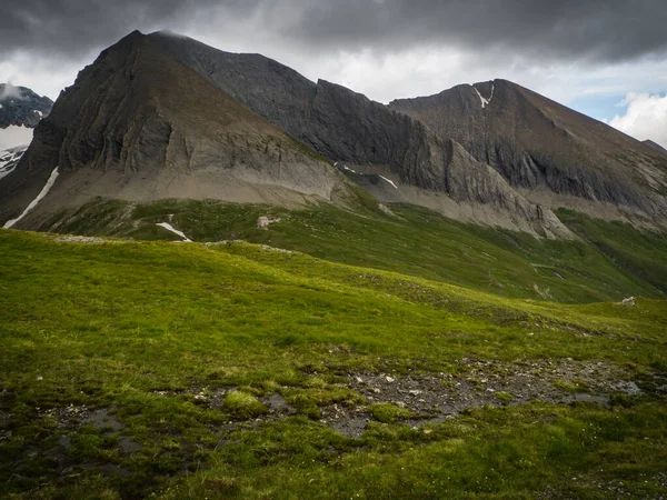 Tolle Aussicht Auf Die Gipfel Täler Und Gletscher Der Österreichischen — Stockfoto