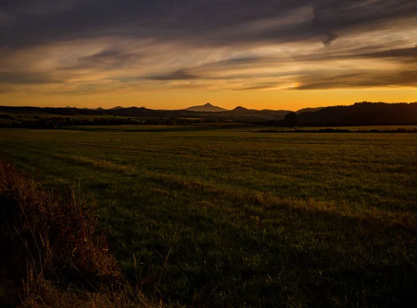 Charmante Herbst Blick Auf Die Tschechische Natur — Stockfoto