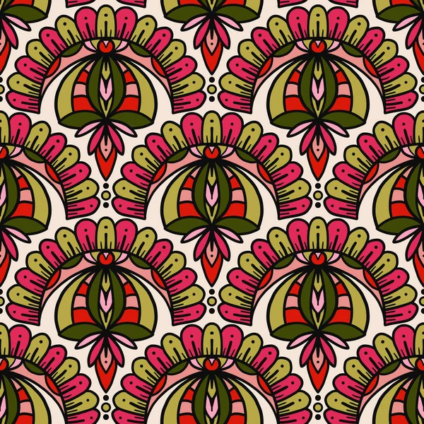 Kusursuz karalama deseni arka plan, motifler çiçek el çizimi, karalama biçimi, deniz tarağı deseni, dikişsiz çiçek deseni, baskı, ambalaj, arka plan ve el işi.