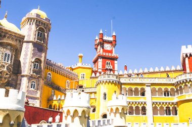 Mayıs 3 2016, Sintra, Portekiz: Pena sarayına güzel bir görünüm 