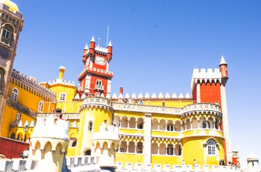 Mayıs 3 2016, Sintra, Portekiz: Pena sarayına güzel bir görünüm 