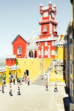 Mayıs 3 2016, Sintra, Portekiz: Pena sarayına güzel bir görünüm 