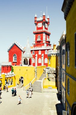 Mayıs 3 2016, Sintra, Portekiz: Pena sarayına güzel bir görünüm 