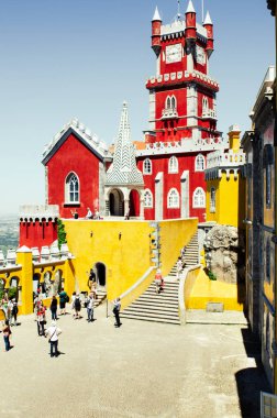 Mayıs 3 2016, Sintra, Portekiz: Pena sarayına güzel bir görünüm 