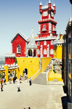 Mayıs 3 2016, Sintra, Portekiz: Pena sarayına güzel bir görünüm 