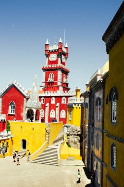 Mayıs 3 2016, Sintra, Portekiz: Pena sarayına güzel bir görünüm 