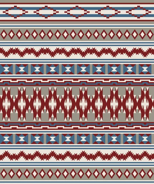 Sömlös American Indians Tribal Mönster Navajo Etnisk Stil — Stock vektor