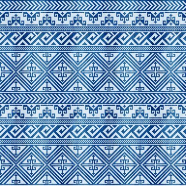 Kesintisiz geometrik desen. Suluboya efekti. Amerikan yerlileri etnik tarzı. 