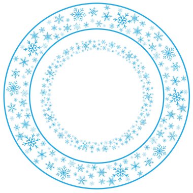 Gerçekçi kar taneleri yuvarlak sorunsuz kare. Desen fırçaları Eps dosyasına dahil edilir.