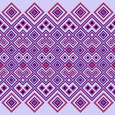 Kesintisiz geometrik etnik desen. Geleneksel Afrika ve Küba tarzı. Ayrılmış arka plan. Renk örneği Eps dosyasına eklenir.
