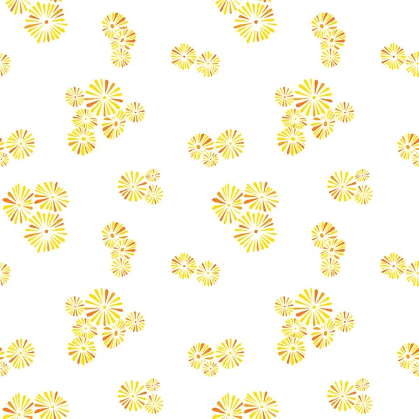 Nahtloses Muster Mit Abstrakten Blumen Auf Transparentem Hintergrund — Stockvektor