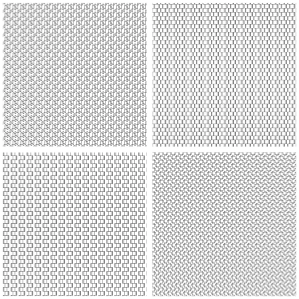 シームレスな黒の抽象的な幾何学的パターン Eps ファイルに含まれるスウォッチ — ストックベクタ