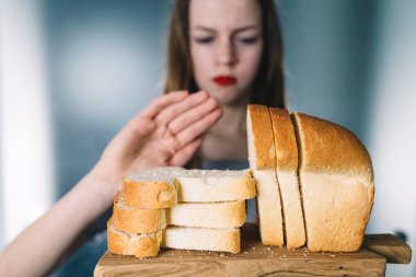 Gluten intoleransı ve diyet konsepti