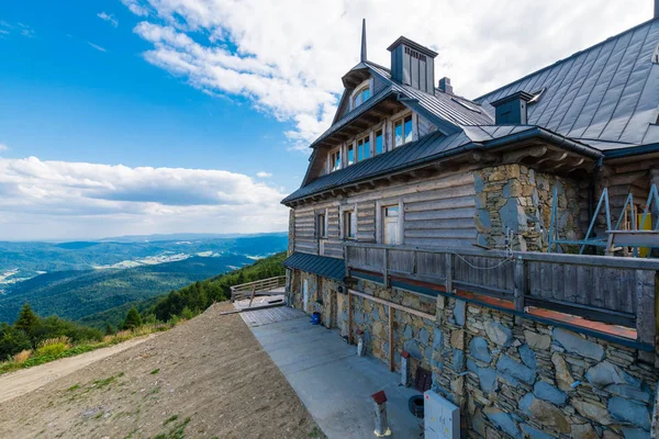 Krynicka Koliba Jaworzyna Krynicka Polen August 2015 Traditionelles Berggasthaus Und — Stockfoto