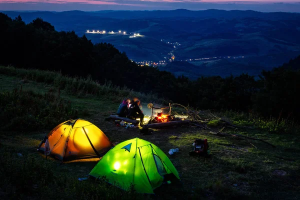 Ucrania Montañas Cárpatos Noche — Foto de Stock