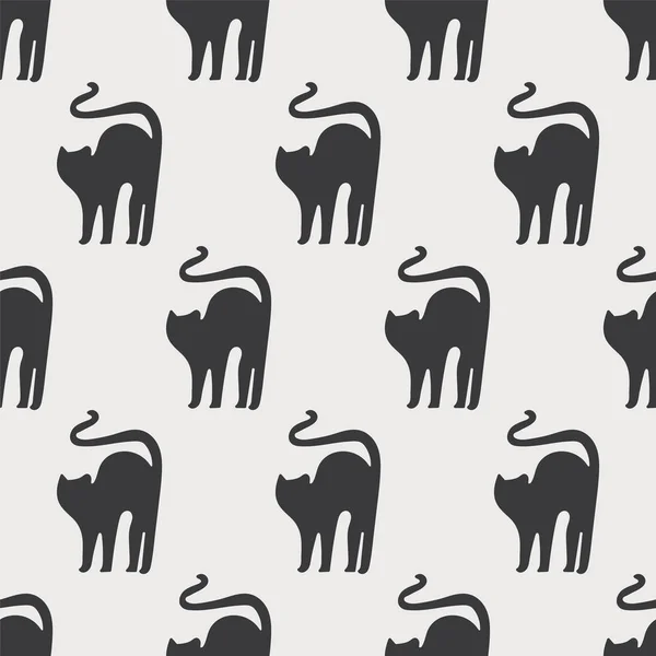 Dikişsiz desen, kedi arka plan sanat tasarlamak kumaş ve dekor