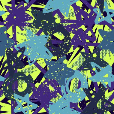 Kızlar, erkekler ve giysiler için soyut, kusursuz vektör deseni. Noktalı yaratıcı arka plan, geometrik figürler tekstil ve kumaş için komik duvar kağıtları. Moda tarzı. Renkli parlak