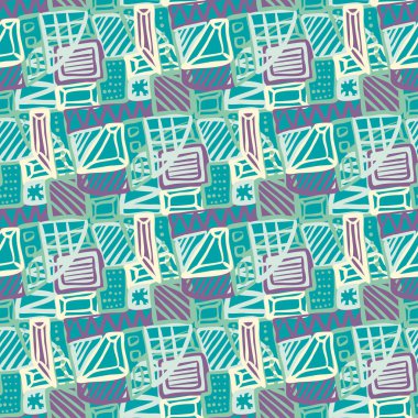 Kızlar, erkekler ve giysiler için soyut, kusursuz vektör deseni. Noktalı yaratıcı arka plan, geometrik figürler tekstil ve kumaş için komik duvar kağıtları. Moda tarzı. Renkli parlak