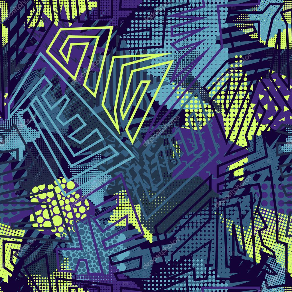 Vector illustration of Abstract Seamless Pattern Girls 200461866