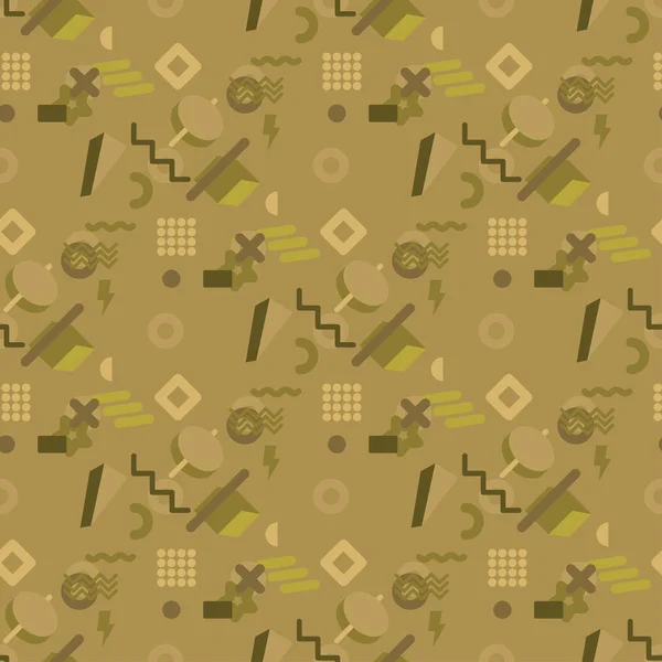 Resumen camuflaje sin costuras patrón textura militar repite ejército ropa de caza verde. Fondo de pantalla para textil y tela. Estilo de moda — Vector de stock