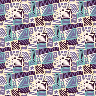 Kızlar, erkekler ve giysiler için soyut, kusursuz vektör deseni. Noktalı yaratıcı arka plan, geometrik figürler tekstil ve kumaş için komik duvar kağıtları. Moda tarzı. Renkli parlak