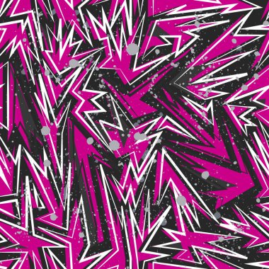 Kızlar, erkekler ve giysiler için soyut, kusursuz vektör deseni. Noktalı yaratıcı arka plan, geometrik figürler tekstil ve kumaş için komik duvar kağıtları. Moda tarzı. Renkli parlak