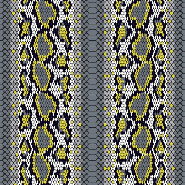 Estructura de la piel de serpiente patrón de vectores sin costura para niñas, niños, ropa. .. Textura inconsútil para reptiles. Estampado animal. Fondo de pantalla divertido para textil y tela. Estilo de moda. Colorido brillante — Vector de stock