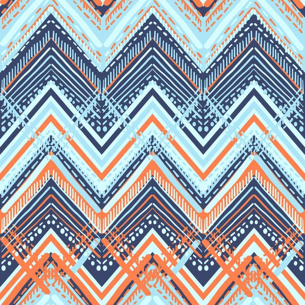 Abstract Ikat and boho style handcraft fabric pattern. Traditional Ethnic design for clothing and textile background, carpet or wallpaper — Stock Vector