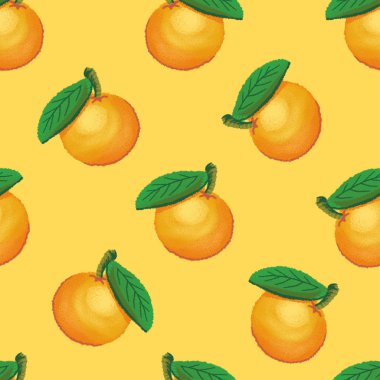 Sarı meyve portakal soyut desen. Tasarım Giyim ve tekstil arka plan, halı veya duvar kağıdı için
