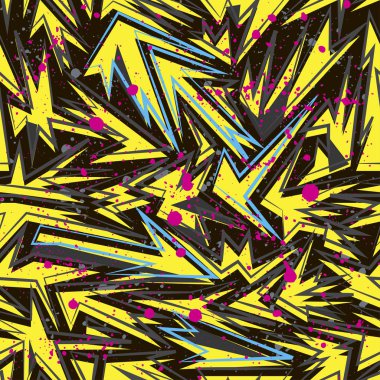 Kızlar, erkekler ve giysiler için soyut, kusursuz vektör deseni. Noktalı yaratıcı arka plan, geometrik figürler tekstil ve kumaş için komik duvar kağıtları. Moda tarzı. Renkli parlak