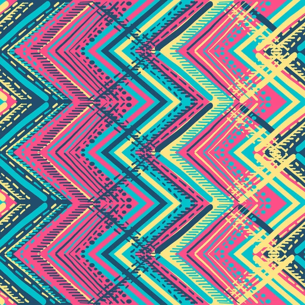 Abstrakte Ikat und Boho-Stil handgefertigte Stoffmuster. traditionelles ethnisches Design für Kleidung und textilen Hintergrund, Teppich oder Tapete — Stockvektor