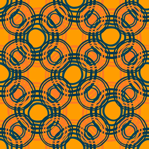 Abstracto patrón de tela artesanal estilo Ikat y boho. Diseño étnico tradicional para ropa y fondo textil, alfombra o papel pintado — Archivo Imágenes Vectoriales