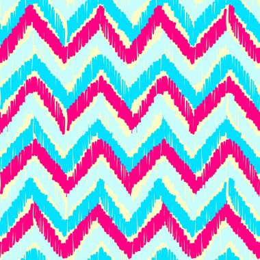 Soyut Ikat ve boho tarzı el sanatları kumaş deseni. Geleneksel etnik Tasarım Giyim ve Tekstil arka plan, halı veya duvar kağıdı için